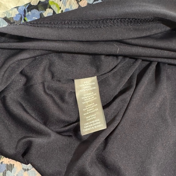 TOMMY HILFIGER Dress Chiffon Blue Pink Flowers Ruffled Sz 4 (Missing belt) - Picture 4 of 5